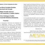 AMESPAC solicita certidumbre en los pagos de Pemex y respalda estrategia energética