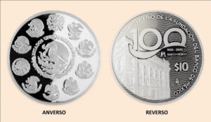 Banxico lanza moneda de plata por su centenario
