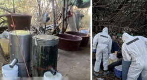 Marina desmantela laboratorio de metanfetamina en Culiacán y detiene a dos presuntos narcotraficantes