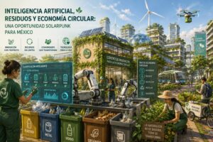 Inteligencia Artificial, residuos y economía circular: una oportunidad SOLARPUNK para México